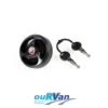 CAP & KEY LOCKABLE WATER FILLER BLACK