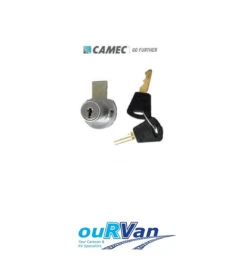 CARAVAN ACCESS DOOR LOCK CAMEC 008231 WITH KEYS 16MM SLIDING TONGUE RETRO STYLE