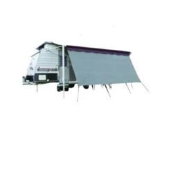 CAMEC 043480 PRIVACY SCREEN 2.8 X 1.8M SHADE AWNING DOUBLE ROPE TRACK CARAVAN RV