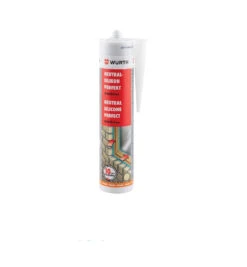Wurth CARAVAN CLEAR SILICONE SEALANT NEUTRAL PERFECT CLEAR 310ML 08925101
