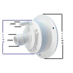 CARAVAN LOCKABLE WATER FILLER WITH CAP WITH KEYS WHITE 25MM HOSE 800-00900 COAST -Hardware Accessories Store 112590919056 2