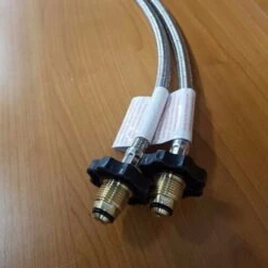 BRAIDED GAS PIGTAIL REGULATOR KIT CHANGEOVER TWIN CYL POL 1/4 INV FLARE 450MM - 51-HTFP14I450 KIT -Hardware Accessories Store 12 1fb0f57f 13ff 4537 a309 073ec1cba0d5