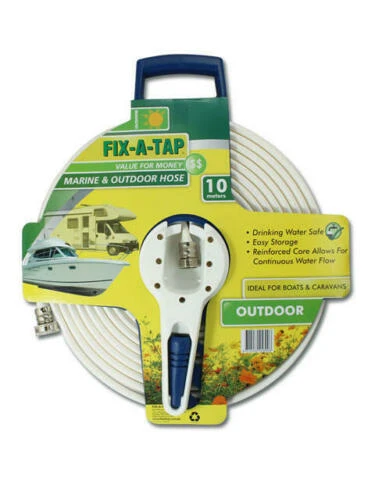 COAST TO COAST FLAT WATER HOSE WITH CARRIER AND FITTINGS 10M 30FT MARINE OUTDOOR 4 COAST TO COAST FLAT WATER HOSE WITH CARRIER AND FITTINGS 10M 30FT MARINE OUTDOOR - Image 2