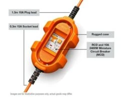 AMPFIBIAN MINI POWER ADAPTOR 15A TO 10A WITH RCD & OVERLOAD PROTECTION 4101 -Hardware Accessories Store 12 a5a81c40 2520 4984 8c84 ba4dff7c7fd0