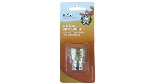 BRASS CLICK ON CONNECTOR CARAVAN WATER INLET ADAPTER NETA 800-01992 MAINS 4 BRASS CLICK ON CONNECTOR CARAVAN WATER INLET ADAPTER NETA 800-01992 MAINS - Image 2