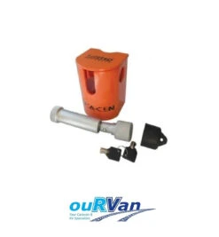 FULLSTOP™ SARACEN HITCH LOCK AUSTRALIAN V2 CARAVAN TRAILER SHL100-2 450-06082 ORANGE