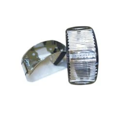 L.E.D SIDE MARKER LAMP RED/AMBER - CHROME BASE. 91602C