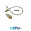LPG BRAIDED GAS HOSE PIGTAIL CARAVAN POL X 1/4 MNPT 450MM - 51-FP14M450 -Hardware Accessories Store 51 FP14M450 POLX14MNPTFLEXIBLEBRAIDEDPIGTAIL450MMLONG