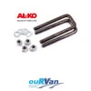 ALKO 598040 U BOLT KIT SUIT 40mm Square Axle CARAVAN TRAILER CAMPER AL-KO