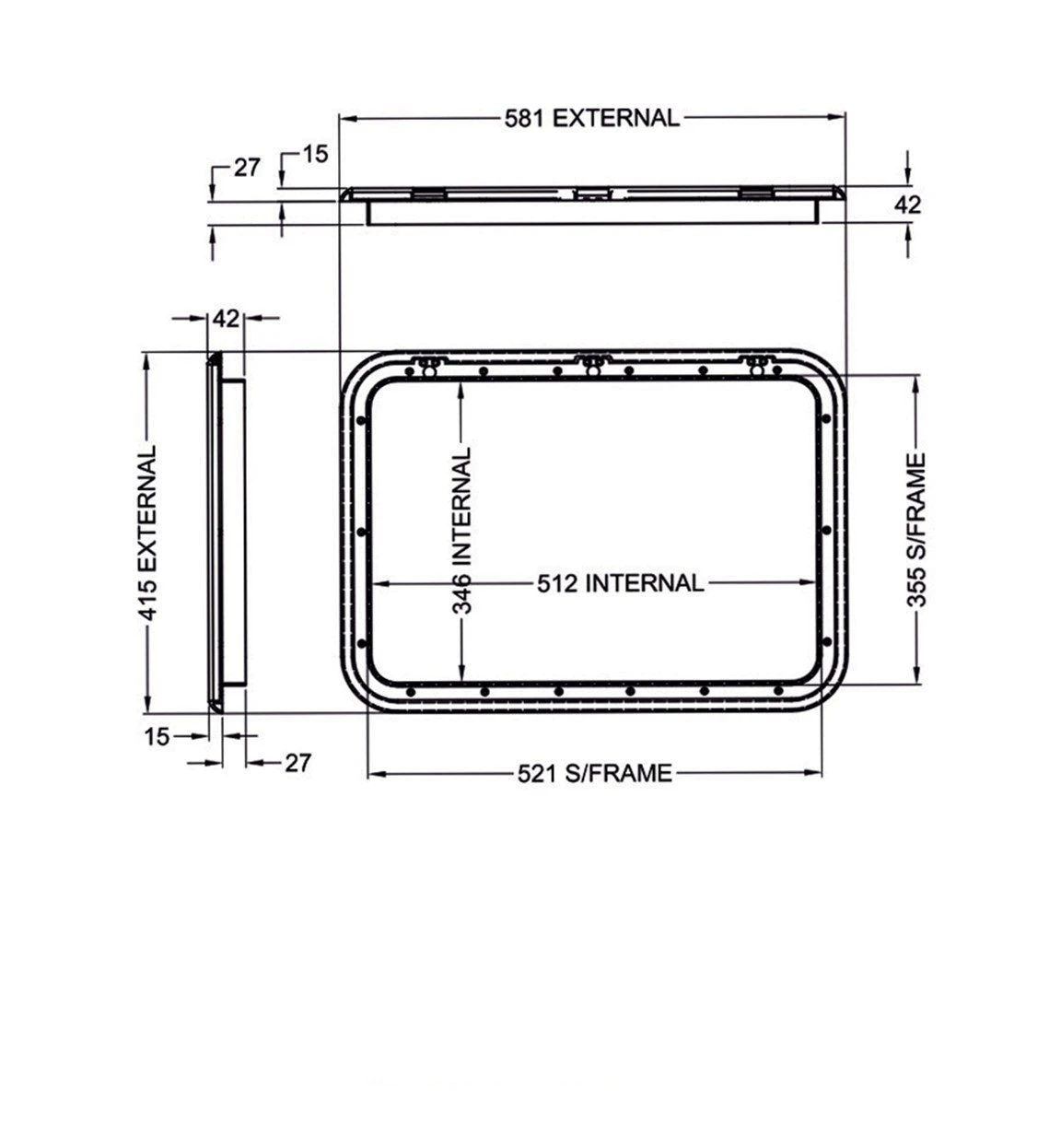 COAST DOOR 3 - BLACK 415 X 581 (M500-220) 600-00024 4 COAST DOOR 3 - BLACK 415 X 581 (M500-220) 600-00024 - Image 2
