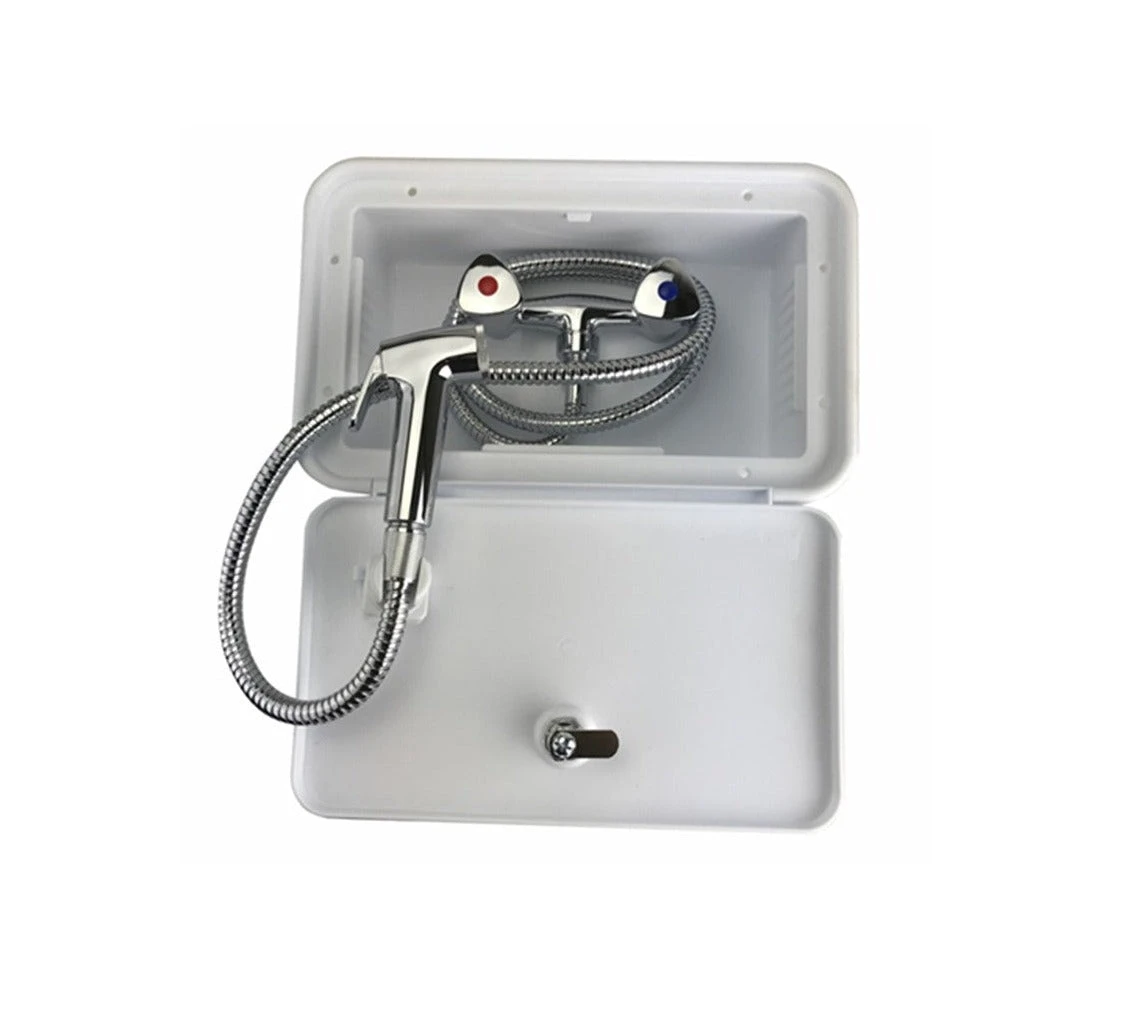 EXTERNAL SHOWER BOX WATER MARKED. WHITE 800-05902 4 EXTERNAL SHOWER BOX WATER MARKED. WHITE 800-05902 - Image 2