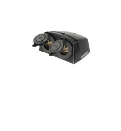 NARVA 81160BL SURFACE MOUNT ACCESSORY SOCKET TWIN BLACK ACCESSORY CARAVAN