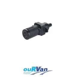 NARVA 6 PIN SMALL ROUND PLASTIC TRAILER PLUG 82122BL