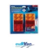 NARVA LED TRAILER LAMP KIT 93640BL2 -Hardware Accessories Store 93640BL2 12VoltL.E.DSlimlineTrailerLampPackwithLicencePlateLamp