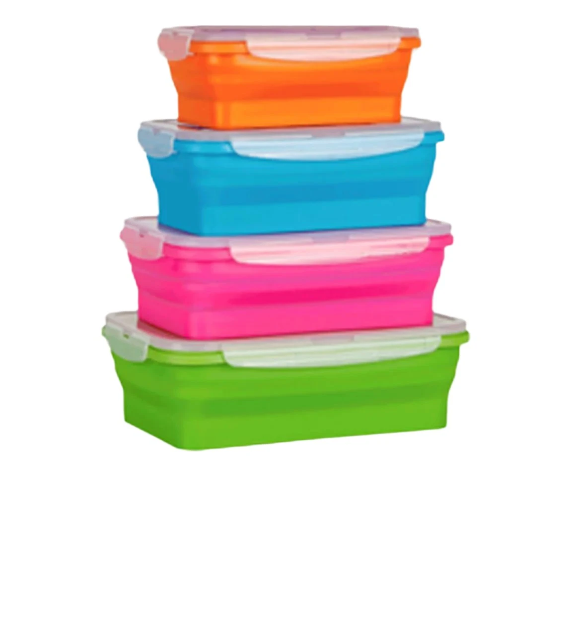 SET OF 4 COLLAPSIBLE RECTANGULAR CONTAINERS 0062 4 SET OF 4 COLLAPSIBLE RECTANGULAR CONTAINERS 0062 - Image 2