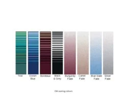 CAREFREE 11FT BURGUNDY SHADE FADE ROLL OUT AWNING (NO ARMS). FF116A00HM -Hardware Accessories Store Carefreeawningcolourchart OldColours