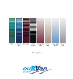 CAREFREE 13FT SILVER SHALE FADE ROLL OUT AWNING (NO ARMS). FF136D00HM 200-36730 -Hardware Accessories Store Carefreeawningcolourchart OldColours 1172c43f 78c9 499b 8d74 7ef0e18f2b18
