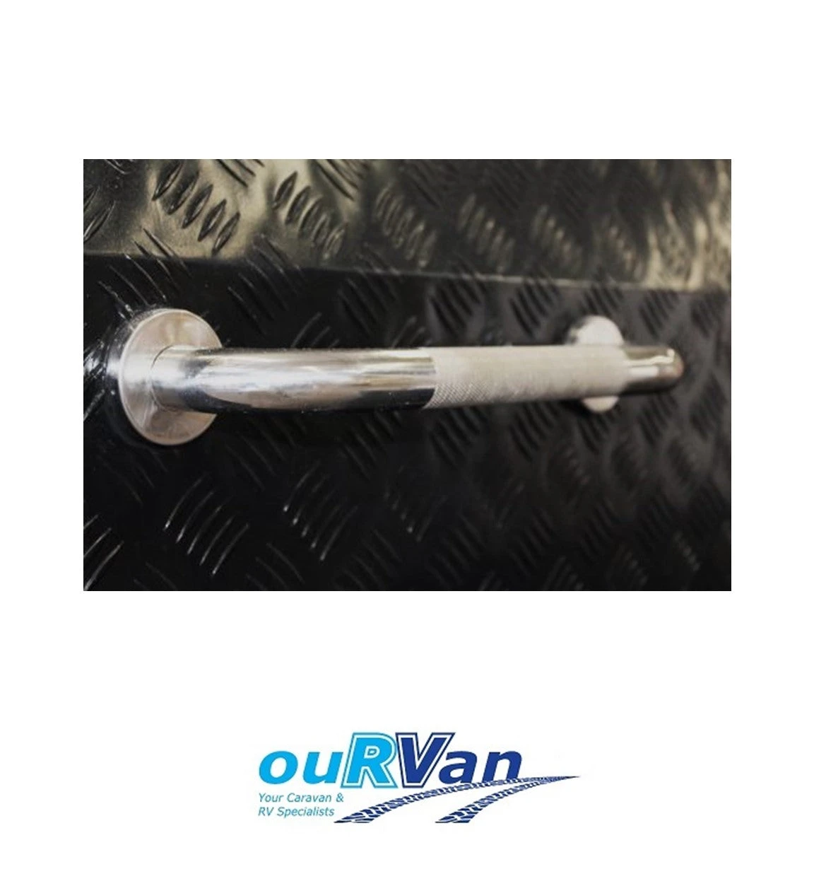 300MM KNURLED STAINLESS STEEL GRAB BAR – GB305G 4 300MM KNURLED STAINLESS STEEL GRAB BAR – GB305G - Image 2