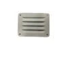 75MM X 100MM FLUTED ALUMINIUM VENT - WHITE