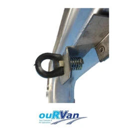 SUBURBAN HOT WATER SYSTEM SERVICE DOOR CLIP CATCH & SPRING KIT 150060 RV00019 -Hardware Accessories Store SCB Suburbandoorclipblack 02