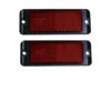 AP AUTO LAMPS RED REFLECTOR PAIR AP80047 SCREW ON CARAVAN TRAILER RETRO