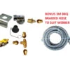 BBQ GAS BAYONET KIT DIY WITH WEBBER 3M HOSE RV00002