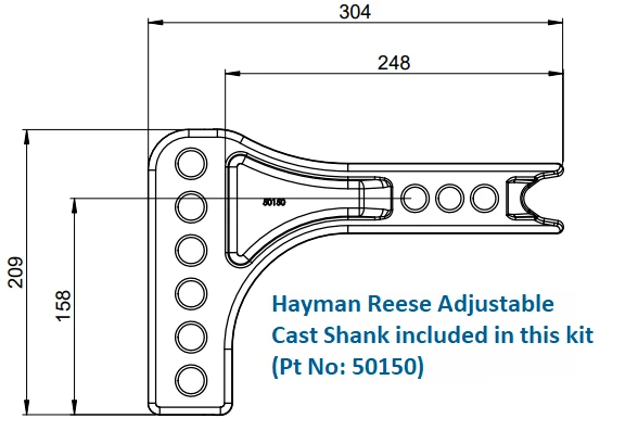 HAYMAN REESE 600lb CLASSIC 30" WEIGHT DISTRIBUTION KIT 76003F 4 HAYMAN REESE 600lb CLASSIC 30" WEIGHT DISTRIBUTION KIT 76003F - Image 2